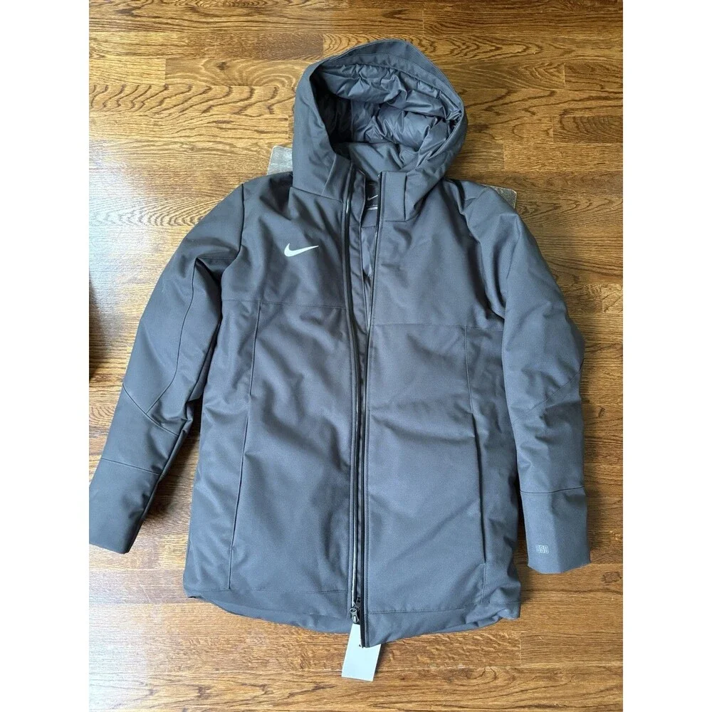 Nike Men’s Jacket Duck Down Team Issued Parka Storm Fit DJ6526-060 Size Small